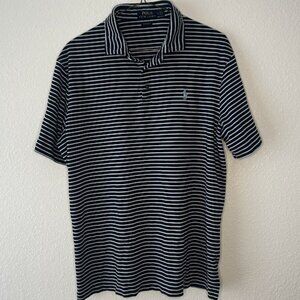 Ralph Lauren Polo Men’s Classic Fit Blue/White Polo – Large